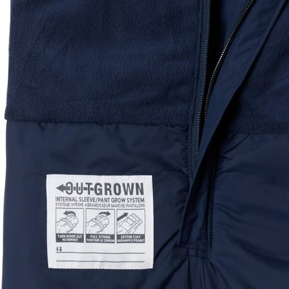 Columbia Kids Navy Blue Snowslope II Snow Bib Overalls Pants Girls XS 5 6 7 - Picture 5 of 7